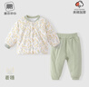 童戀初心寶寶棉服套裝冬裝嬰兒保暖加厚秋冬分體夾棉衣服男女兒童棉衣棉褲 【棉衣套裝】麥穗 90 曬單實拍圖