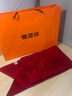 恒源祥100%純羊毛圍巾女士秋冬季保暖加厚長(cháng)款小圍脖女生生日禮物紅色 曬單實(shí)拍圖