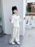 布丁哈魯童裝中大童時(shí)尚束腳褲2025春秋新款女童百搭直筒防風(fēng)工裝長(zhǎng)褲 曬單實(shí)拍圖