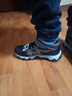 Skechers斯凱奇兒童戶外鞋高幫靴秋冬時尚魔術(shù)貼男大童防滑跑步鞋406391L 炭灰色/橘色/CCOR 34 曬單實拍圖