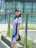 浦銳星河幻羽T恤羽毛球服男女運動(dòng)短袖短褲套裝圓領(lǐng)上衣透氣速干比賽 女款運動(dòng)短袖【凌境】皇家紫 M 曬單實(shí)拍圖