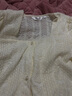 Olrain歐芮兒奶油杏蕾絲雪紡衫女裝初秋新款法式磨毛方領(lǐng)小衫 奶油杏 M 曬單實(shí)拍圖