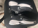 里奇.喬丹   RICKY JORDAN2026新款大碼男鞋肥腳寬腳運動(dòng)鞋網(wǎng)面透氣大號男士鞋子厚底休閑鞋 黑白皮面防水 不加絨 46 曬單實(shí)拍圖