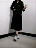 伊琦蕾（YIQILEI）學(xué)院風(fēng)西裝套裝裙春秋款大學(xué)生JK制服校供高中生班服高腰百褶長(zhǎng)裙 主圖色（黑色三件套） M 曬單實(shí)拍圖