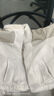 三彩冬款拼接毛絨羽絨服短款立領(lǐng)白鴨絨外套寬松休閑女 咖米色 S 155/80A 曬單實(shí)拍圖