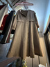 JESSIE羊毛雙面呢大衣女秋冬新款長款過膝美拉德呢子毛呢外套 咖啡色 S 曬單實拍圖