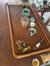 石茗堂高端德國電木茶盤整塊家用簡約輕奢茶托海泡茶臺新款客廳辦公室排 若水（升級版40支高密度） 90_50_5cm 曬單實拍圖