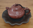 尊壺宜興紫砂壺手工茶具梨形貼葡萄泡茶壺原礦朱泥泡茶器 梨形貼葡萄壺 朱泥 180cc  曬單實(shí)拍圖