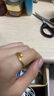 中銀億金靈蛇黃金戒指女足金尾戒指環(huán)活口戒子生日情人節禮物送女友老婆 足金靈蛇戒指 金重約1.2g 曬單實(shí)拍圖