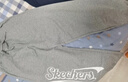 Skechers斯凱奇時尚男童針織長褲L124B028 中花灰/004F 160 cm 曬單實拍圖