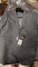 吉約蒙（G·MONS）【2023新品】西服男士秋冬厚款西裝套裝職業(yè)正裝新郎伴郎西服套裝 灰色【單上衣】 【上衣54碼】西褲碼數請備注 曬單實(shí)拍圖