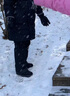 SooGree雪地靴男冬季加厚防濺水防滑耐磨保暖中筒大棉鞋加絨戶外登山棉靴 雪地靴加絨加厚黑色 41 建議40腳穿 曬單實(shí)拍圖