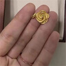 周六福玫瑰物語黃金項鏈女金吊墜七夕禮物計價A0613204約4.72g40+5cm 曬單實拍圖