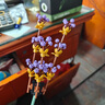 躍越積木花永生花拼裝小顆?；ㄊ倒寤ㄅ⑸斩Y物 18朵積木花束+笑臉花桶 曬單實(shí)拍圖