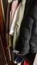 坦博爾羽絨服女短款可拆卸帽時尚大廓形秋冬外套厚530368D 黑色 170  曬單實(shí)拍圖