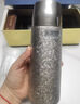 全格純鈦悶茶保溫杯泡茶悶茶杯高檔禮盒裝純鈦彈蓋悶茶杯雪花銀 420ml 曬單實(shí)拍圖