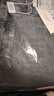 逸陽(yáng)法棍褲毛邊復古直筒牛仔褲女春新款小個(gè)子煙管褲子 懷舊色 29 曬單實(shí)拍圖