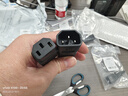 匯君 快速壓線(xiàn)品字插頭AC電源對(duì)接頭三豎口可拆裝卸電源插頭 母頭黑色 曬單實(shí)拍圖