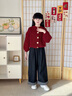 女童毛衣外套秋冬2025新款女大童紅色針織兒童初中生開(kāi)衫本命上衣 單件哦-紅色毛衣 150 曬單實(shí)拍圖