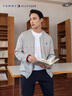 Tommy Hilfiger【棒球領開衫】秋冬季男裝商務休閑通勤拼色袖口針織外套78J4973 曬單實拍圖