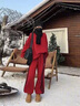 拓澀（TUOSE）時(shí)尚炸街運(yùn)動(dòng)服套裝女秋季寬松顯瘦套頭加絨衛(wèi)衣束腳闊腿褲兩件套 奶茶色 M (80-120) 曬單實(shí)拍圖