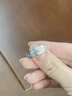 傾愛足銀戒指女老人戒子中老年牡丹花活口戒子送媽媽婆婆七夕禮物 牡丹足銀戒指 曬單實(shí)拍圖