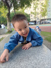 G.DUCKKIDS小黃鴨童裝男童秋裝套裝新款兒童衣服寶寶刺繡小狗外套休閑三件套 桔色 90 建議1~2歲【 80-90cm】cm 曬單實拍圖