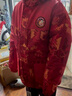喬丹男童加絨新年春節款外套兒童風(fēng)衣春秋童裝 新生紅滿(mǎn)印/新生紅165 曬單實(shí)拍圖