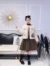 皮爾卡丹（pierre cardin）女童秋冬裙套裝新款中大童洋氣皮草小香風(fēng)外套時(shí)尚加絨毛衣連衣裙 毛衣連衣裙 160cm 曬單實(shí)拍圖