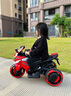 吉萊福兒童電動(dòng)摩托車(chē)兒童摩托車(chē)3-6歲兒童電動(dòng)車(chē)玩具車(chē)可坐人兒童車(chē) 兩輪紅|單驅+4.5A電瓶 曬單實(shí)拍圖