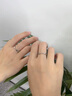 夢芊汐999純銀情侶戒指一對男女素圈對戒結(jié)婚訂婚情人節(jié)生日禮物送女友 莫比烏斯情侶對戒+免費刻字 曬單實拍圖