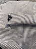 U.S.POLO ASSN.長(cháng)袖襯衫男秋冬條紋純棉休閑工裝外套男士高端藍色襯衣 曬單實(shí)拍圖