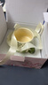 范爺家復(fù)古咖啡杯碟套裝陶瓷水杯高顏值馬克杯早餐牛奶杯伴手禮物女生 綠色茉莉-絲帶禮盒裝 曬單實(shí)拍圖