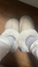 樸西棉拖鞋女士冬季包跟室內(nèi)家居保暖厚底月子棉鞋女款外穿秋冬季 米白 36-37 曬單實拍圖