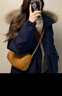 棉致加厚工裝連帽棉服女新款寬松派克服棉衣外套女面包服羽棉襖絨服 X809藏藍(lán)色【高品質(zhì)80】 S 90-105斤 曬單實(shí)拍圖