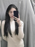 FSHE毛衣打底衫女秋冬2025新款洋氣內(nèi)搭厚實(shí)高級(jí)感針織半高領(lǐng)白色上衣 白色 L 曬單實(shí)拍圖