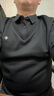 皮爾卡丹（pierre cardin）2025新款高檔男士長(cháng)袖T恤加絨假兩件POLO 衫加厚襯衫領(lǐng)保暖打底衫 7708黑色P XL建議130-150斤 曬單實(shí)拍圖