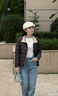 歐黎蔓（OULIMAN）時(shí)尚短款白鴨絨羽絨服女2024冬季新款氣質(zhì)小個(gè)子輕薄外套保暖百搭 濃郁黑巧 M 165/88A/M 曬單實(shí)拍圖