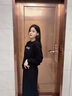 RUIQIUER連衣裙女春秋季新款女裝港風(fēng)小眾百搭寬松套頭衛(wèi)衣休閑套裝裙子 上衣+裙子 S 曬單實(shí)拍圖