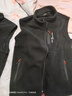 JEEP SPIRIT吉普馬甲男春秋抓絨戶(hù)外休閑無(wú)袖背心男士外套上衣男裝 黑色 XL 曬單實(shí)拍圖
