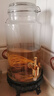 恩義 泡酒玻璃瓶加厚家用泡酒酒瓶帶龍頭創(chuàng  )意酒壇子密封泡酒罐 【普通光面】9斤單瓶+銅龍頭+蓮花底座 曬單實(shí)拍圖