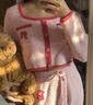 好奇蜜斯 【BARBIE芭比】珊瑚絨睡衣女新款冬季加絨加厚保暖家居服套裝 芭比粉 M 曬單實(shí)拍圖