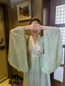 九能女童漢服夏款超仙女古裝兒童2025新款古風(fēng)公主裙出演服禮服秋季 淺綠色 160 曬單實(shí)拍圖