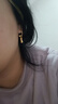 中鑫珠寶 黃金小耳圈足金999.9耳環(huán)女風(fēng)鈴轉運珠金耳墜時(shí)尚首飾 【現貨】4.53g 曬單實(shí)拍圖