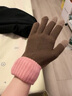蕉內（Bananain）熱皮5系男女同款保暖手套觸屏戶(hù)外騎行運動(dòng)加厚線(xiàn)手套秋冬新品 馬鞍棕 L 1雙 曬單實(shí)拍圖