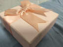 戎夏白色錦綸紋項鏈禮品盒 定制創(chuàng  )意蝴蝶結手鏈耳釘首飾飾品盒 粉色錦綸紋蝴蝶結 7*7*3cm 曬單實(shí)拍圖