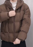 GXG男裝休閑保暖短款羽絨服黑色冬2024年新品 棕色 180/XL 曬單實拍圖