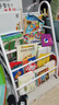 林家小子移動(dòng)書(shū)架置物架落地一體靠墻多層簡(jiǎn)易實(shí)用書(shū)柜玩具收納閱讀繪本架 45cm4層簡(jiǎn)約落地 曬單實(shí)拍圖