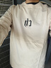CHINISM ch長(cháng)袖t恤男字母印花美式重磅純色圓領(lǐng)純棉T恤打底衫SC20071315 曬單實(shí)拍圖