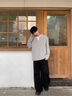 柏銘臣長(cháng)袖t恤男春夏季美式假兩件v領(lǐng)衛衣內搭情侶重磅百搭上衣打底衫男 灰色 XL 【建議120-140斤】 曬單實(shí)拍圖